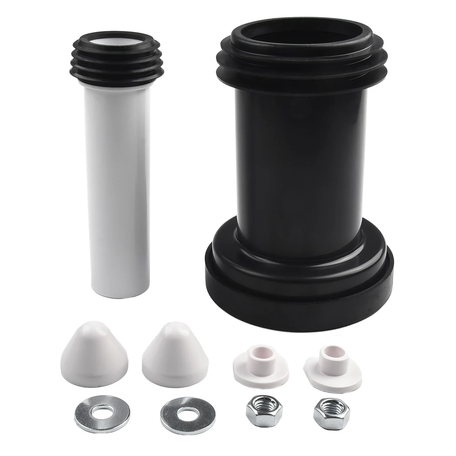 For Geberit Duofix Wall Hung WC Frame Pan Connection Pipe PE/PP Material And Satin Chrome Cover (152 426 46 1)