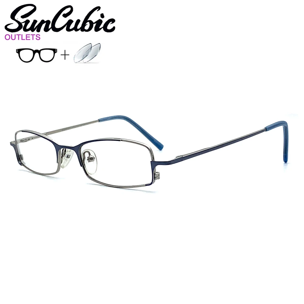 

EQ-G1391-C12 Women Metal Glasses Frame Eyewear Eyeglasses Reading Myopia Prescription Lens 1.56 Index