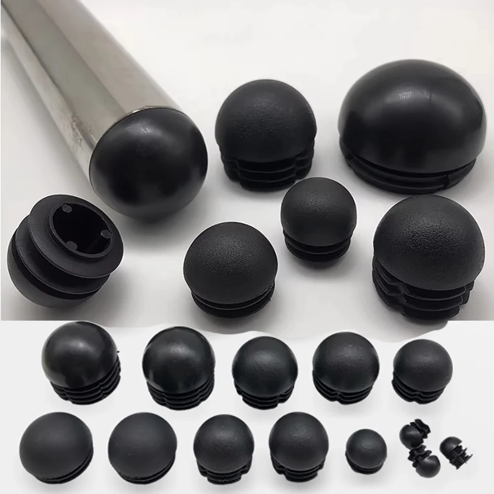 Plastic Round pipe plug tube Domed End Caps Chair Leg Foot cover Floor Protector pad Furniture Accessories 19mm 22mm 25mm 32mm chair leg caps chair leg protector furniture foot protector furniture leg pads furniture foot pads furniture leg caps pipe plugs rubber furniture feet pads furniture feet