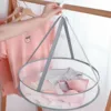 Anti-deformation Hanging Laundry Basket 2 layers Mesh Clothes Drying Net Household Folding Rack Sweater Blouse Socks 3