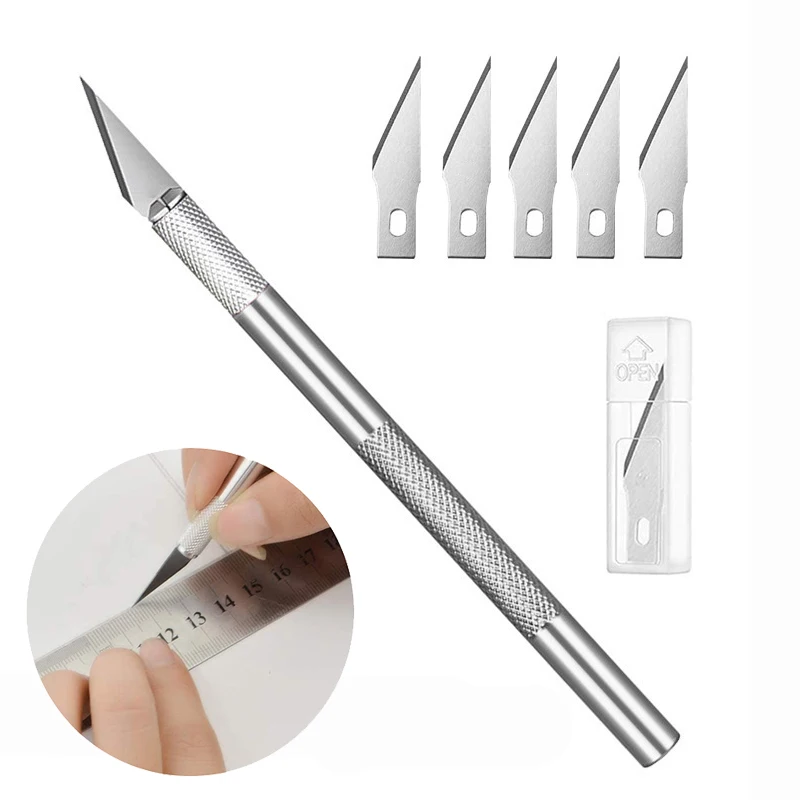 Wood Carving Knives Aluminum Alloy Carving Tool Wood Knife Sculpture Practical Sharp Metal Blade
