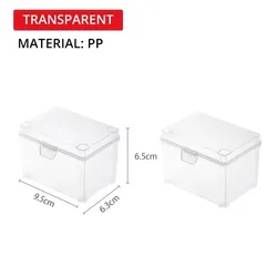 Versatile Semi-Transparent Stackable Organizer Box (1pcs)