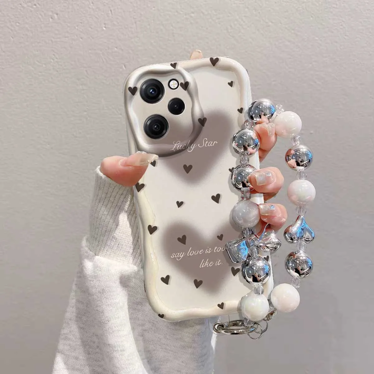 Bracelet Chain Fashion Love Heart Phone Case Cover