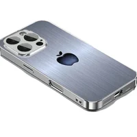 For iPhone Case for X/XS /XS MAX/XR / 11/12/13/14/15/16/17 Pro MAX Plating Silver “silver apple ” Toughened Glass Design - Image 5