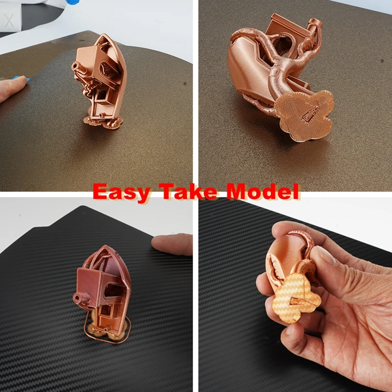 KINGROON 3D 프린터 빌드 플레이트 KLP1 PEI PEO PET 시트 220x220mm 양면 인쇄 다이아몬드 탄소 섬유(자기 베이스 옵션