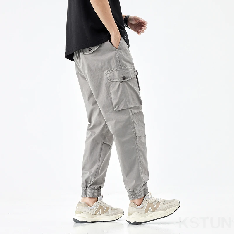 Streetwear Black Mens Harem Joggers Pants Men Cargo Pants 2024 Hip Hop Casual Pockets Sweatpants