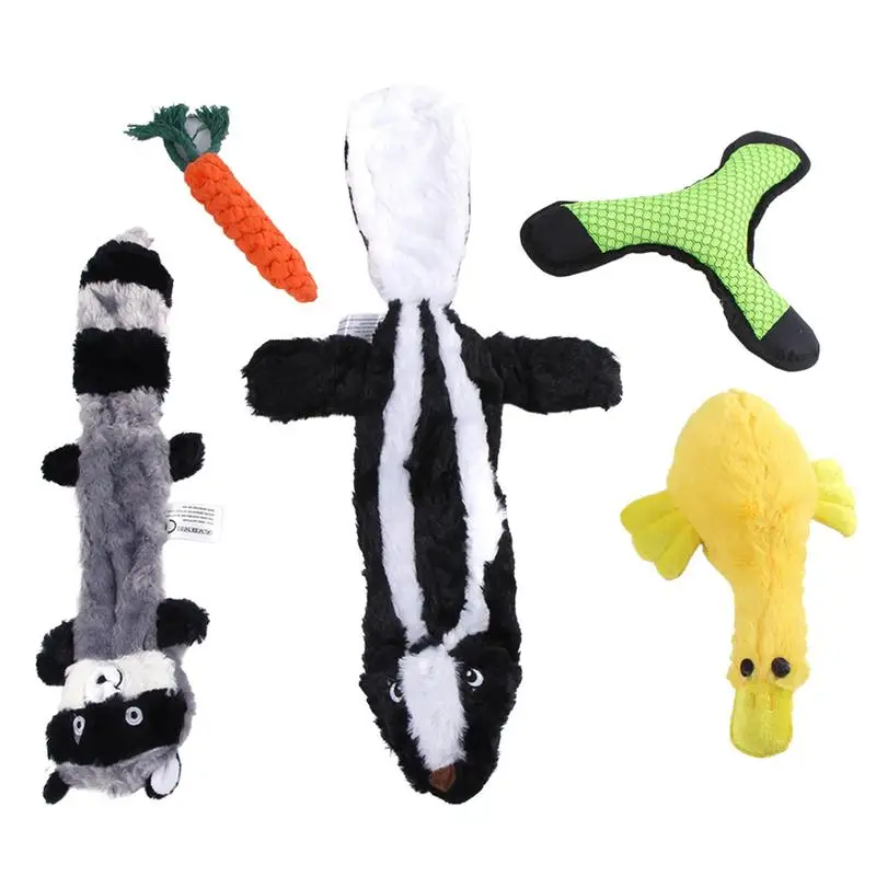 

Пищащие Игрушки для маленьких собак, 5 штук, искусственные интерактивные товары для прорезывания зубов у домашних животных, милая собака, плюшевые игрушки для малого и среднего размера