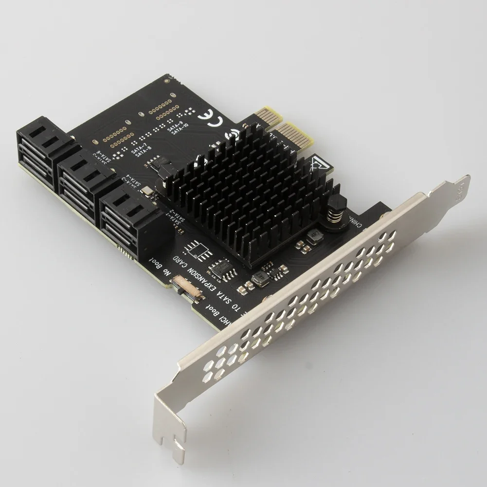 SA3112J PCIE Adapter 2/6/12/16/20 Port PCI-Express X1 to SATA 3.0 Expansion Card 6Gbps High Speed Add On Card w/ PCI-E X4 X8 X16 pcie adapter card pcie expansion card