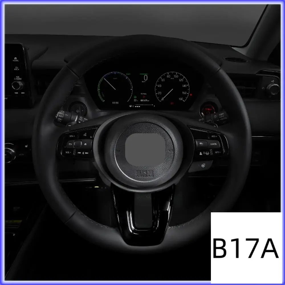 BT-Car V 스타일 스티어링 휠 패널 커버 트림 장식 프레임 스티커 Honda Vezel HR-V HRV 2021 2022