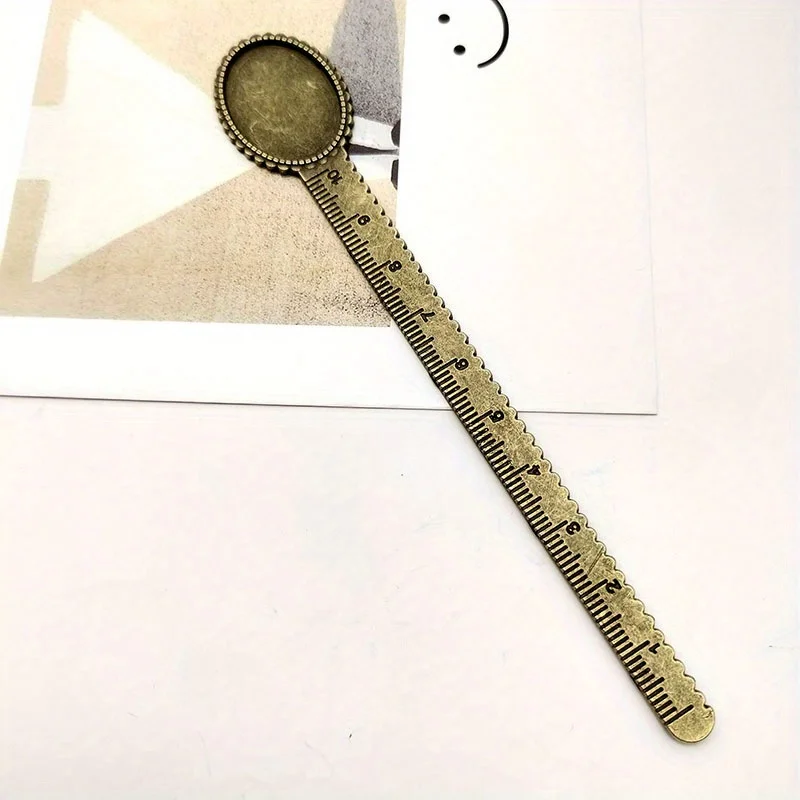 빈티지 미니멀리스트 앤틱 황동 자, 개학, 학용품, 귀여운 문구류, 학교용 색상, 문구류