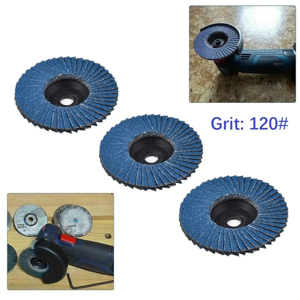 

3pcs 3 Inch Flat Flap Discs 75mm Grinding Wheels 120 Grit Grinding Wheels Wood Cutting Abrasive Tools For Angle Grinder Accessor