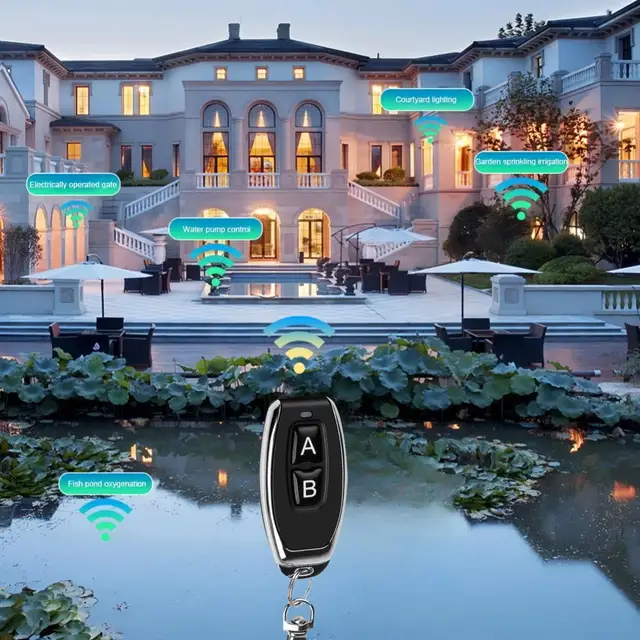 10pcs 433Mhz Wireless Remote Control Copy 2 Keys Cloning Duplicator for Long Distance Learning Electric Garage Door Controller 3