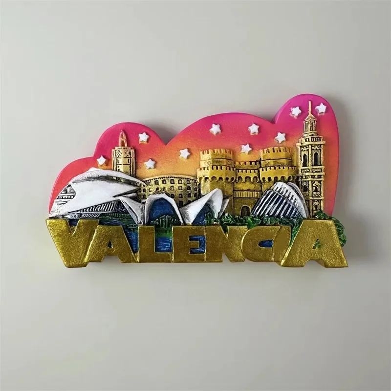 Magnetic Fridge Magnets Stickers Spain Souvenirs Mallorca Valencia Gran Canaria Huerta de Murcia Home Decor Wedding Gifts
