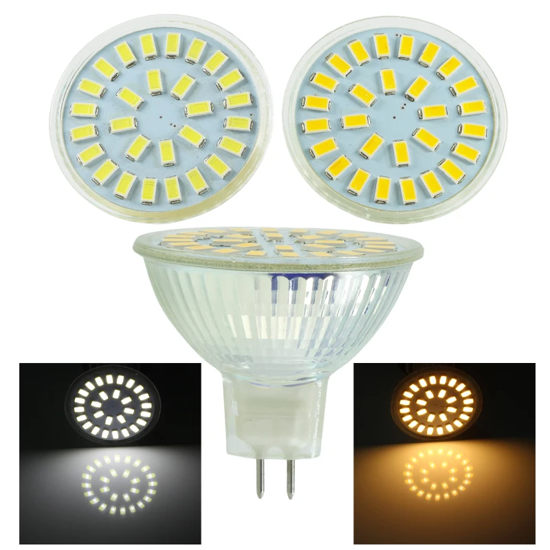 Bombilla MR16 LED Spotlight 220v Super Cup Glass Bulb 3W Ceiling Downlight Lamp For Home Lighting SMD 5730 28 Chips