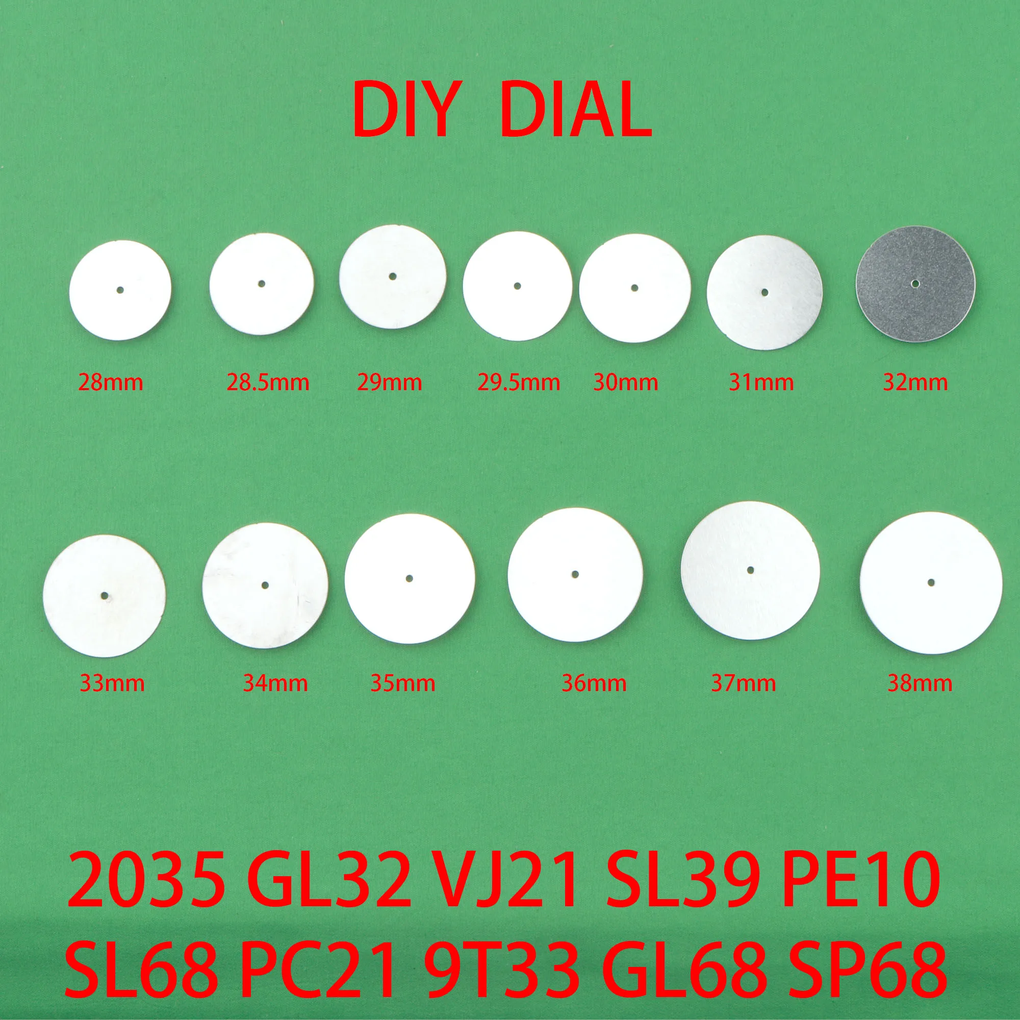 DIY Watch Dial 24mm-38mm