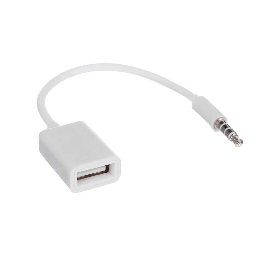 3 5 мм Автомобильный AUX аудио разъем к USB 2 0 переходник конвертер шнур OTG кабель