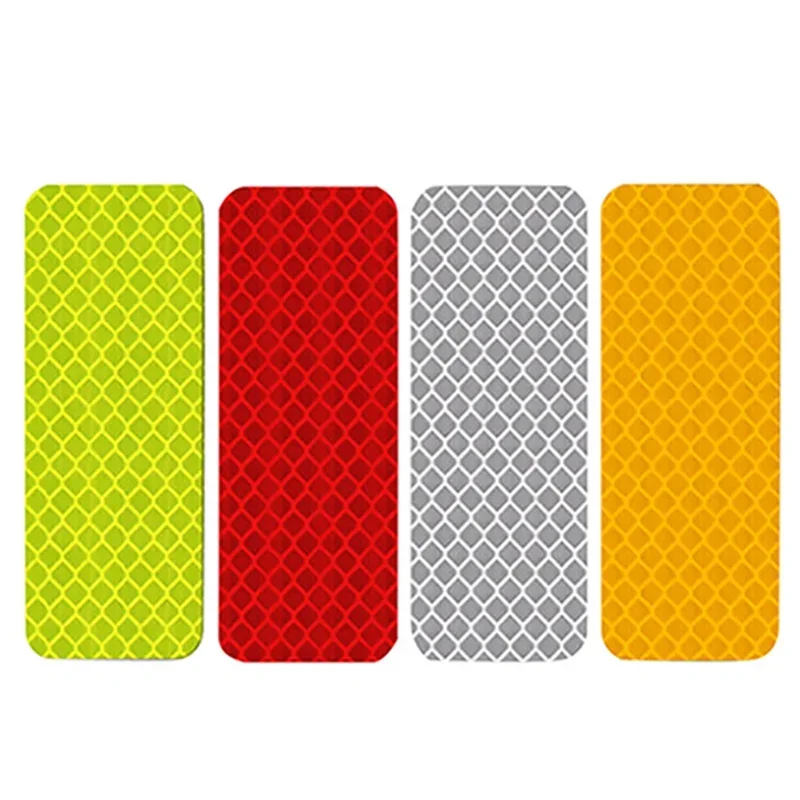 

3x8CM Car Truck Bumper Safety Reflective Warning Strip Night Driving Secure Reflector Sticker Auto Exterior Decals Car Styling