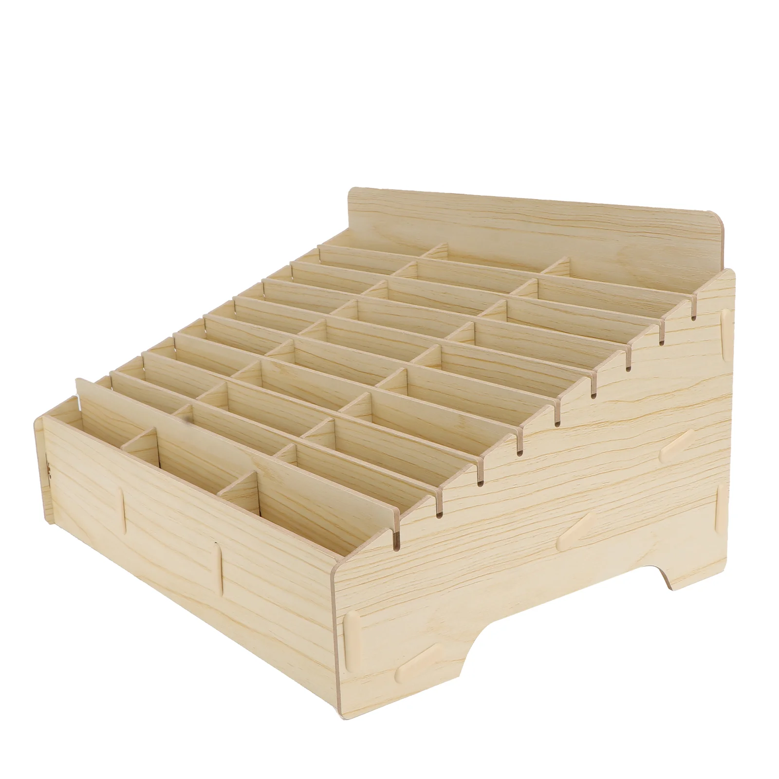 

Classroom Phone Finishing Box Mobile Phone Cell Phone Management Box Wooden Multi-grid Phone Storage Box (30 Grids)
