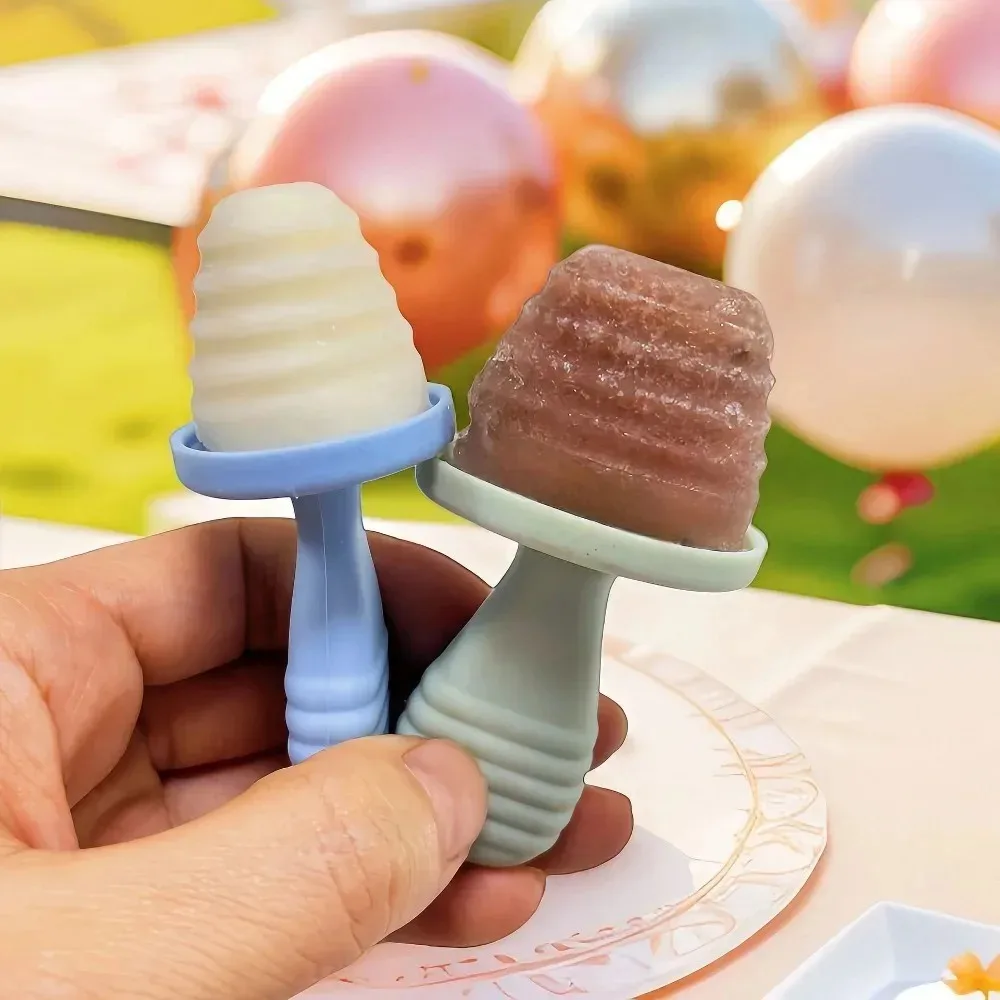 Reusable Silicone Ice Cream Mold | Non-Toxic Homemade Frozen Treats & Breast Milk Storage | Kitchen Accessories Ice Tray for