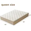 Queen Mattress, 12 Inch Hybrid Gel Memory Foam Mattress with Individually Wrapped Pocket Coils, Medium Firm Support 5