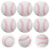 6/24Pcs Mini Baseball Sponge Ball Toy Outdoor Decompression Sport Practice Trainning Base Ball Toy Kids PU Baseball Toy Gift 2