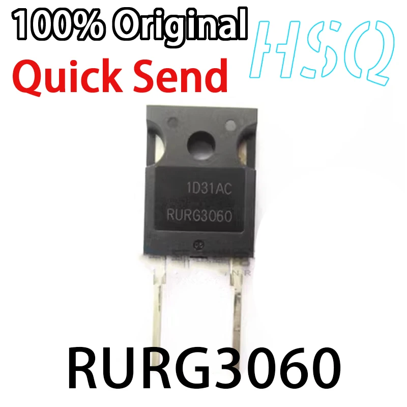 

1PCS RURG3060 Brand New Spot MOS Field-effect Transistor TO-247-2 Fast 600V 30A
