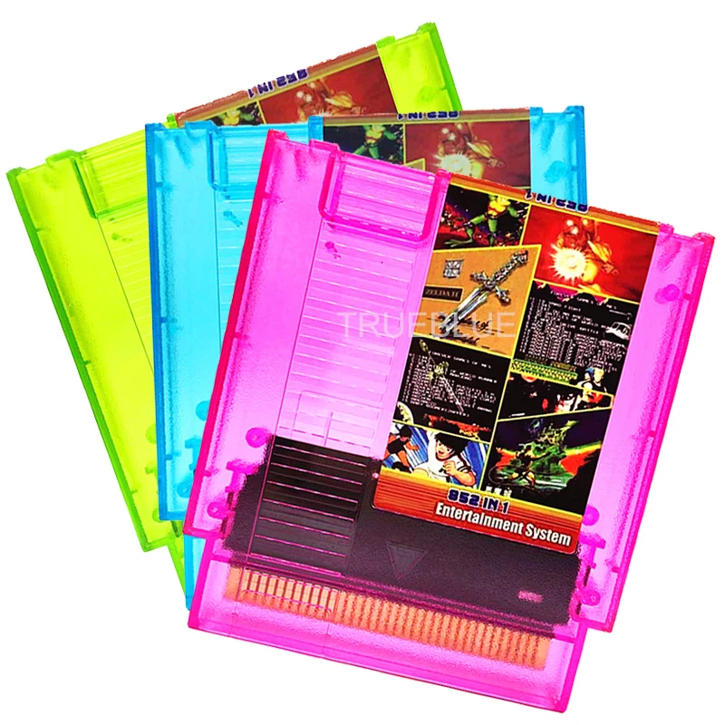 

Superior 852 in 1 Forever Duo Games Card 8 Bit 1GB Flash Chip 852 Games (405+447) Cartridge Clear Shell for NES Console