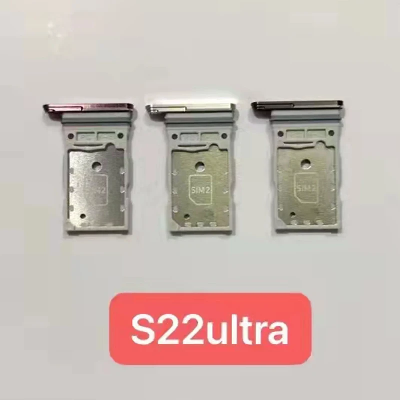 1 Pz Nuovo Supporto Per Vassoio Sim Card Per Samsung S22 Ultra S908B S22 5G S901B S22 + S22 Plus S906B Micro Sd Sim Card Reader Adattatore Slot