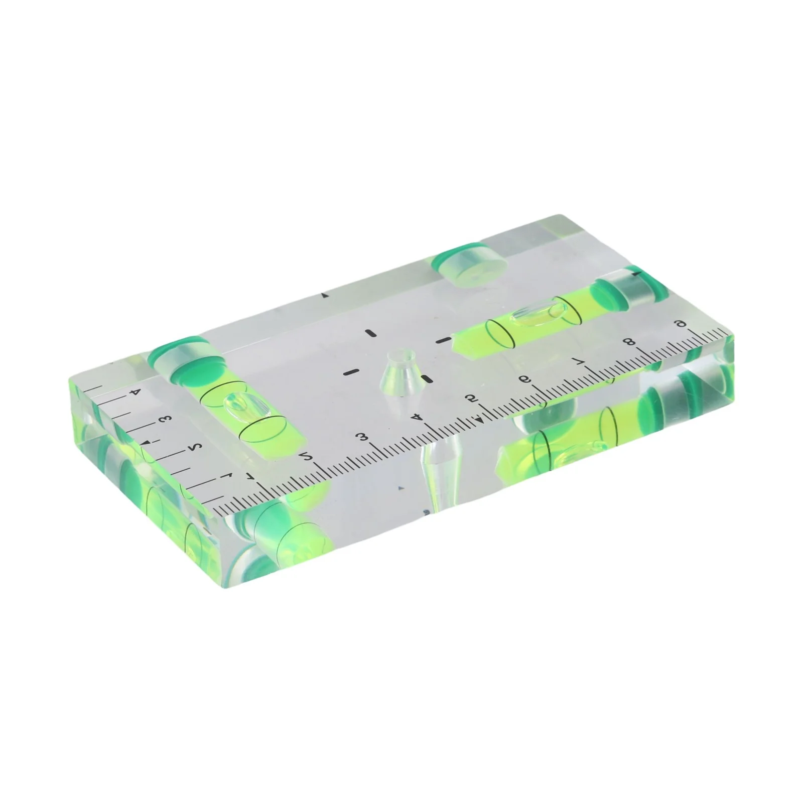 자석식 포켓 버블 레벨 90도 및 180도 측정 도구 (투명 녹색 버블 포함, 프로젝트용)