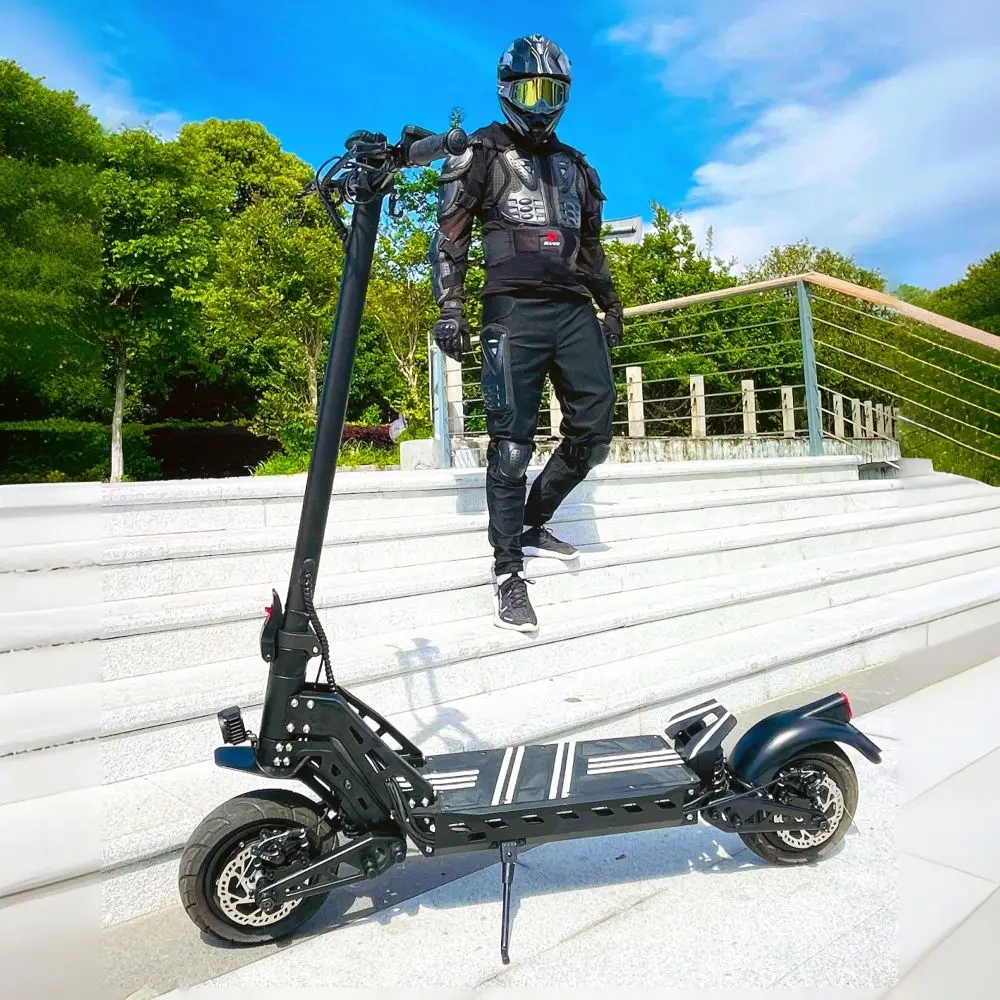 USA Warehouse Factory Direct DT10 Dual Motor 52V 3300W 20.8Ah Battery 10 inch Tires IPX5 70KM/H 70KM Range Electric Scooter