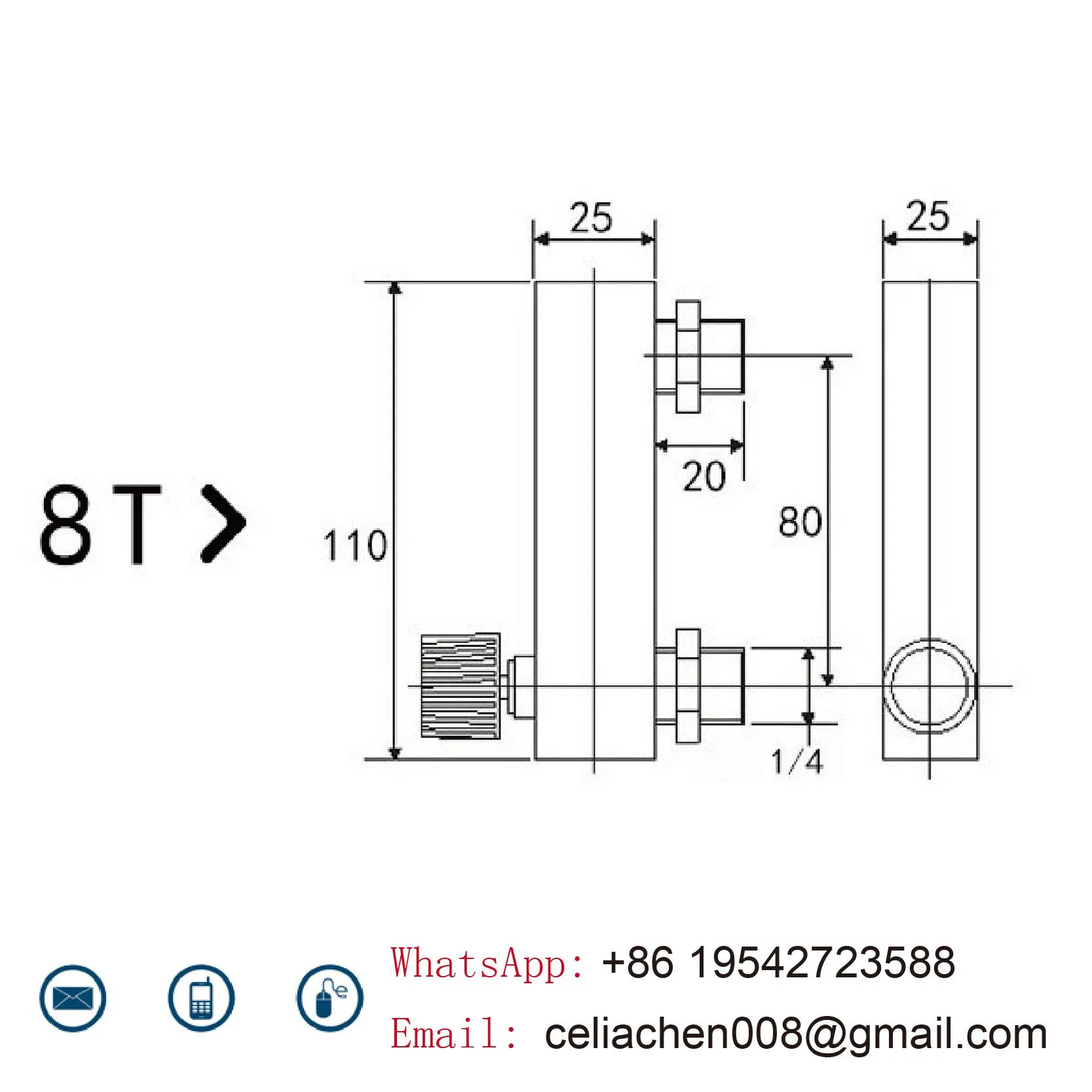 LZM-8T Acrylic Rotameter Flow Meter Panel Mount Float Flow Meter for Gas Liquid Water Air High Accuracy Adjustable Valve
