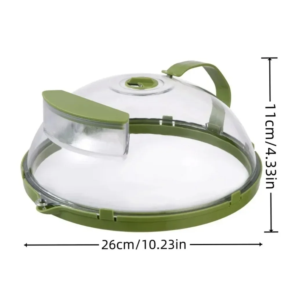 Microwave Food Cover Microwave Cover for Food Clear Microwave Splatter Cover with Water Steamer and Handle 10 Inch Plate Covers Kitchen Gadgets