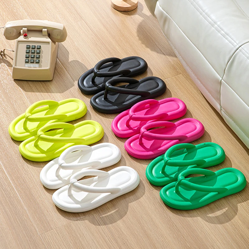 New Summer Candy Color Flip Flops Women Cute Soft Sole Eva Beach Slippers Fashion Sandals House Bathroom Non-Slip Shoes Slides 6