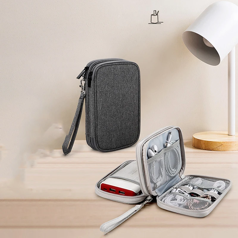 

Travel Cable Bag Portable Digital Storage Pouch Charger Data Cable USB Bag Organizer Waterproof Electronic Accessory Storage Bag