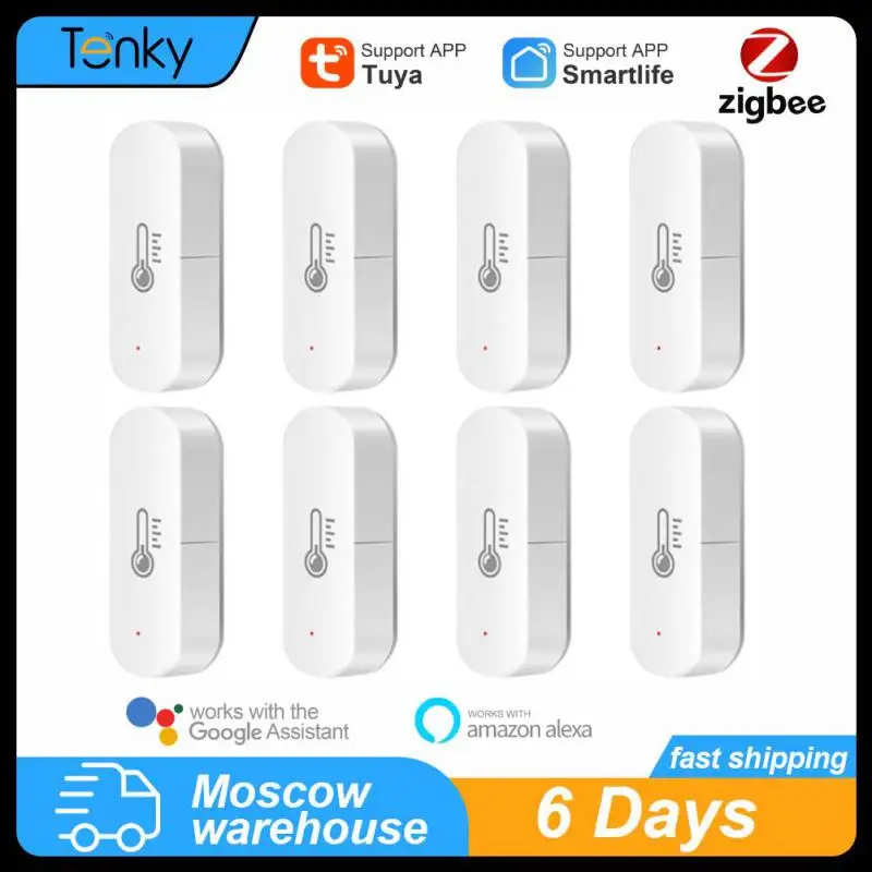 Smart Temperature Sensor Google Home Tuya Temperature Humidity Sensor