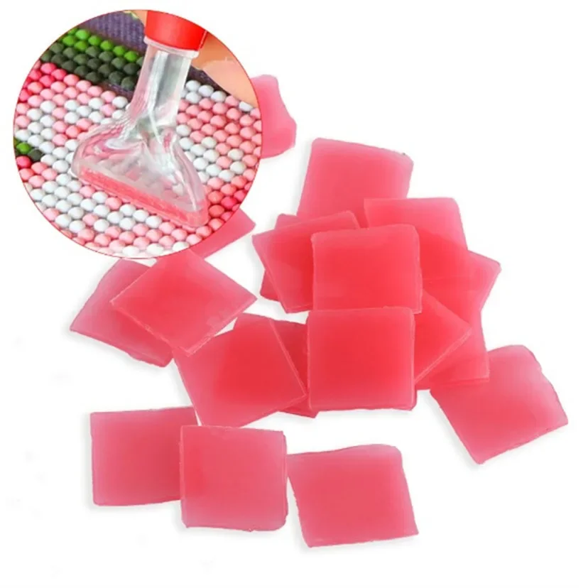 10-100 Pcs 2*2CM Diamant Malerei Wachs Schlamm Kleber Zubehör Diamant Stickerei Kreuz Stich Diamant Malerei kleber Werkzeug – Detail 6