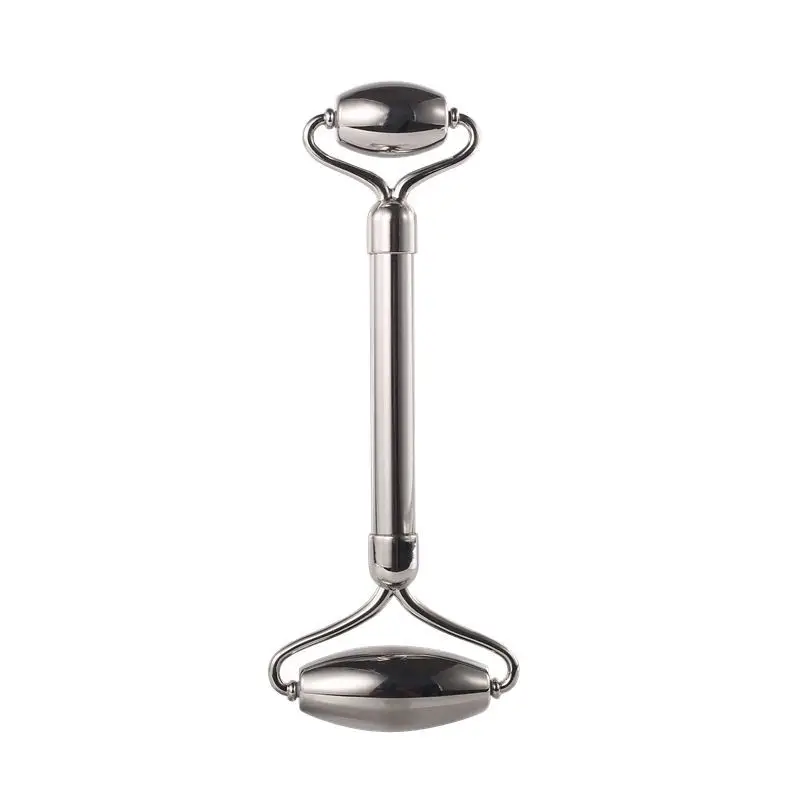 Ξύστρα από ανοξείδωτο ατσάλι για μασάζ προσώπου, εργαλείο Gua Sha, lifting προσώπου, αντιγήρανση, σύσφιξη δέρματος, ψύξη, μεταλλικό περίγραμμα, μείωση πρηξίματος_voghion.com