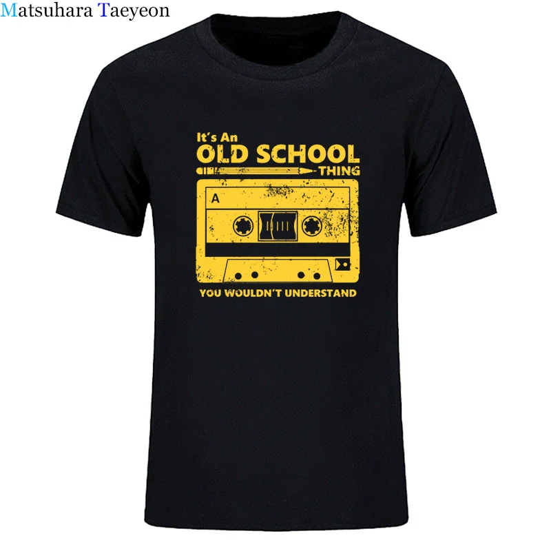 Maglietta Estiva In Cotone Cassetta Nastro Matita Boombox T-Shirt Cuffie Mixtape Old School Dj Tee T Shirt Retro O Neck Tee Shirt