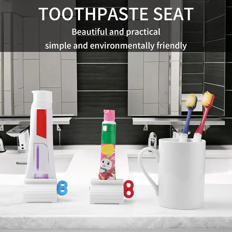 Tube Hand Cream Facial Cleanser Dispenser Holder Squeezer Toothpaste Squeezers Holder Portable Manual Squeeze Tools Household
