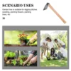 Iron Gardening Cultivator Manual Wooden Handle Agriculture Hoe Vegetable Farming Tool Weeding Hoe 4