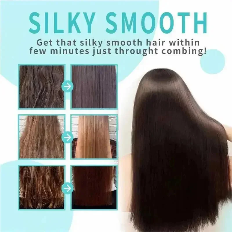 Hair Mask Hair Straight Cream Keratin Collagen Hair Mask Magical Straighten Repair Dry Frizzy Damaged Treat Cream Soft Smooth Shiny Deep Moisturizing Care