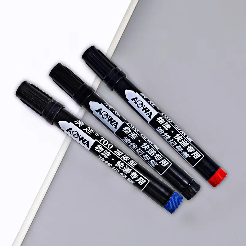 2mm 검정 빨강 파랑 유성 마커 빠른 건조 방수 CD 유리 세라믹 마크 학교 사무용품 페인팅 문구 펜 MP42
