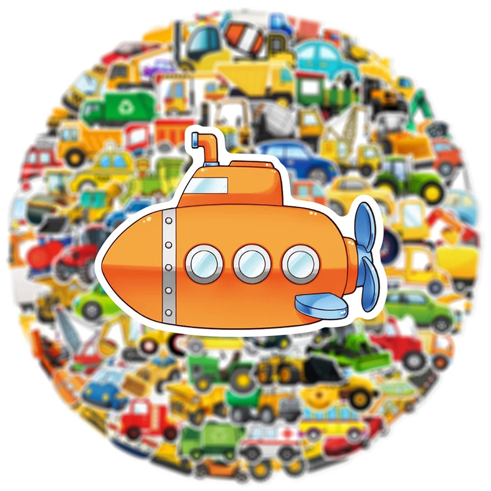 Tractorstickers, 60 stuks tractorstickers, waterdichte stickers, schepstickers, voertuigstickers, autostickers voor koffer, auto, laptop, plakboek (4-8 cm Tractorstickers, 60 stuks tractorstickers, waterdichte stickers, schepstickers, voertuigstickers, autostickers voor koffer, auto, laptop, plakboek (4-8 cm