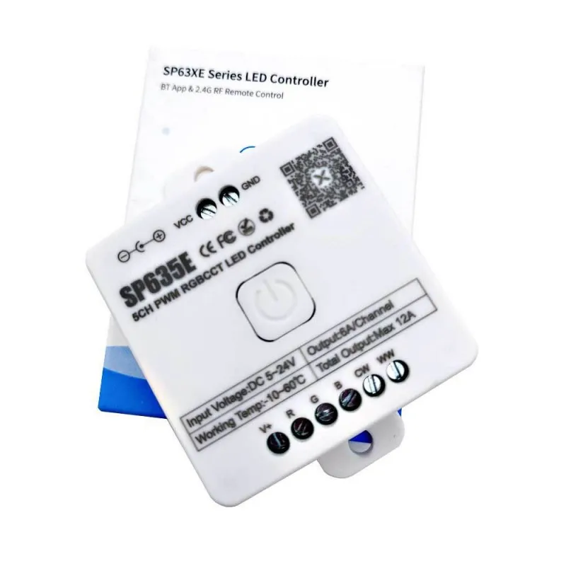 DC5-24V SP631E SP632E SP633E SP634E SP635E 1-5CH PWM Led Controller Dimmer Remote For Single Color/CCT/RGB/RGBW/RGBCCT LED Strip