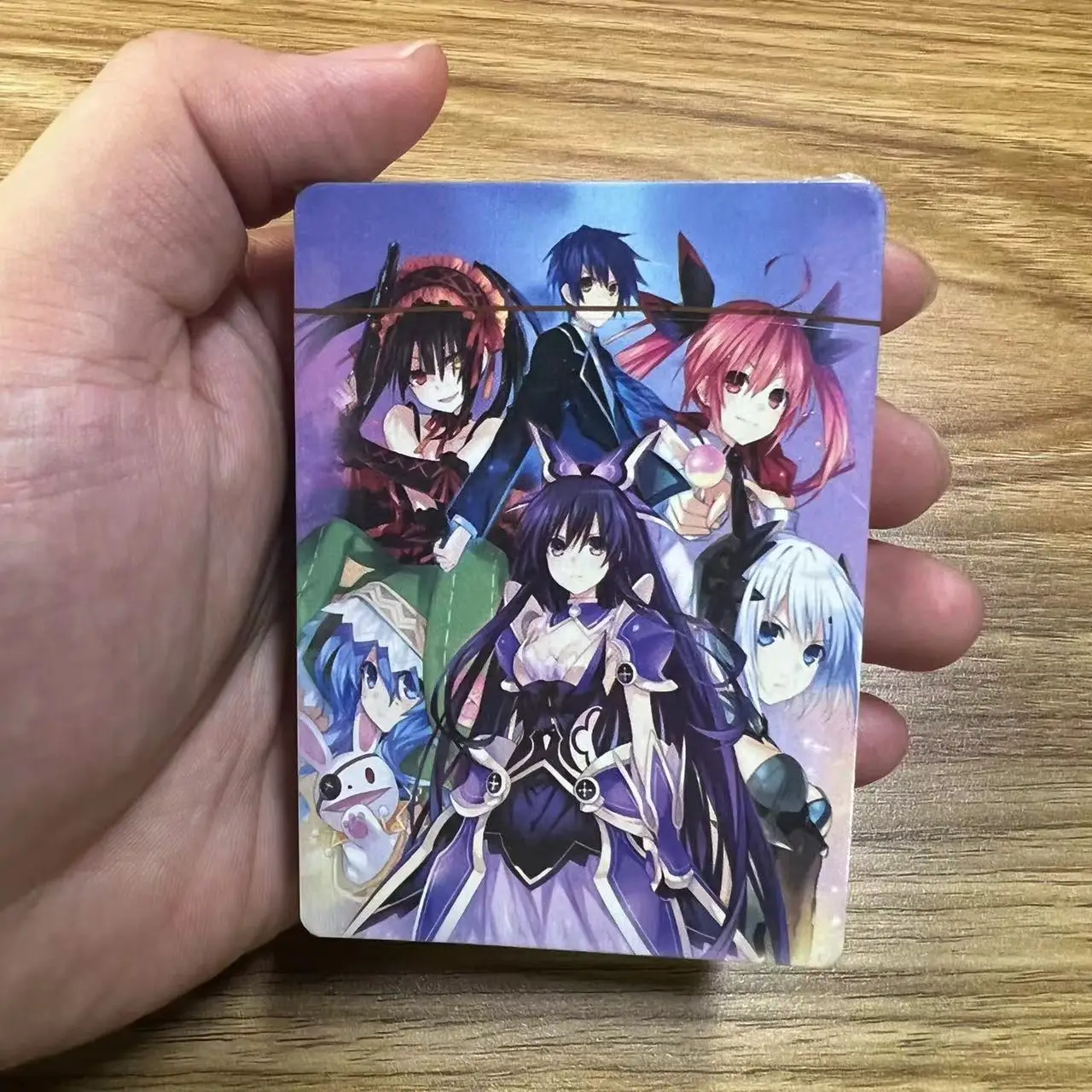 54pcs Cards Anime Date A Live Poker Card Cosplay Board Game Cards Hardcover Collection Toy Gift With Box 4