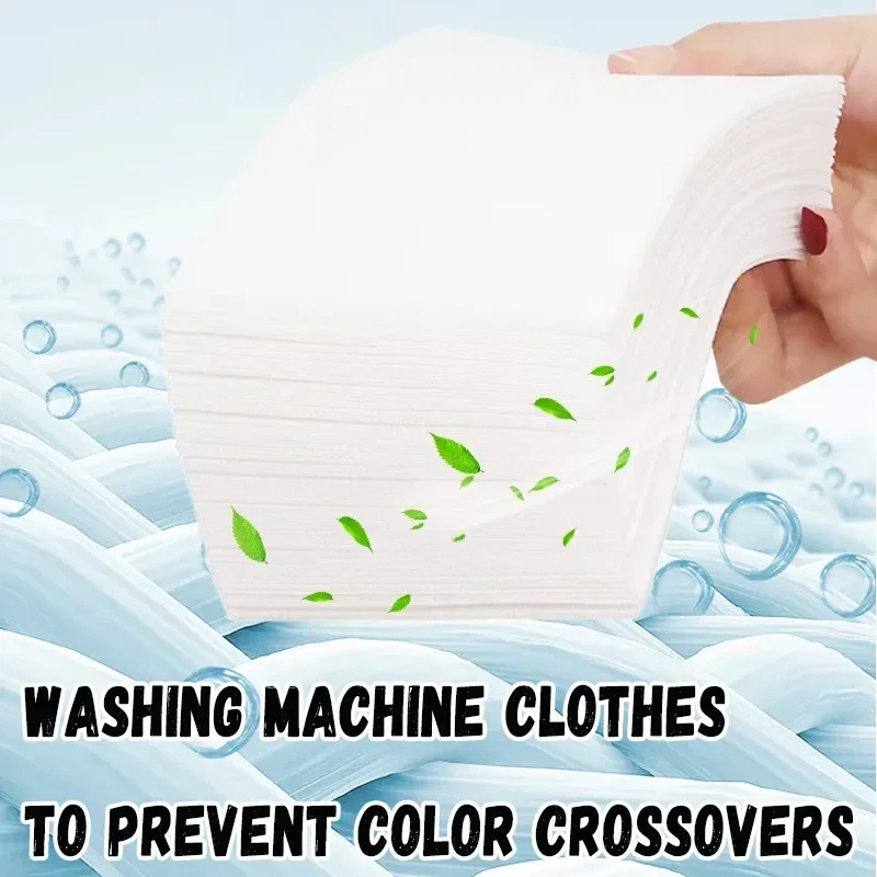 Anti-Staining Laundry Tablets Laundry Paper Clothes Sheets Anti-String Mixing Color Absorption Washing Household Merchandises laundry tablets laundry sheets laundry color catcher sheets