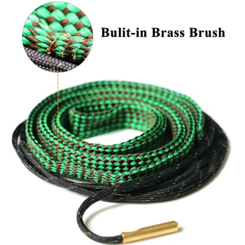 Kit di Pulizia per Fucili da Caccia, Corda per Calibro 22, .223, .38, 5.56mm, 7.62mm, 12GA, Pulitore per Canne di Fucili