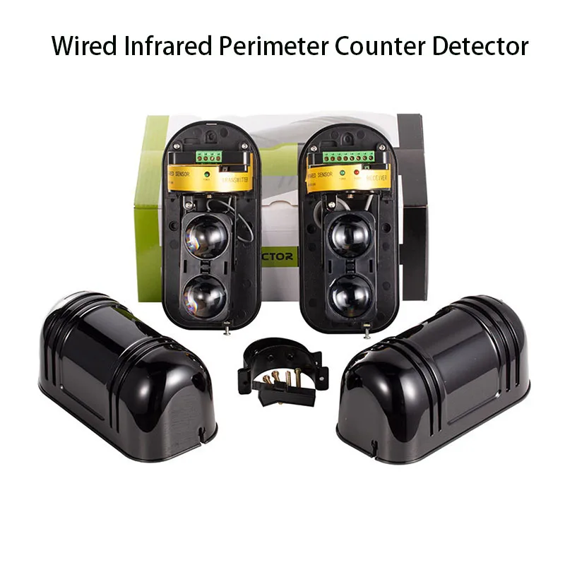 wired-perimeter-active-dual-beam-infrared-counter-detector-100-meter-outdoor-motion-sensor-for-home-intrution-alarm-system