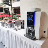 10.1 Inch Big Screen Commercial Coffee Machine With 2 Bean Containers And 4 Soluble Canisters 1
