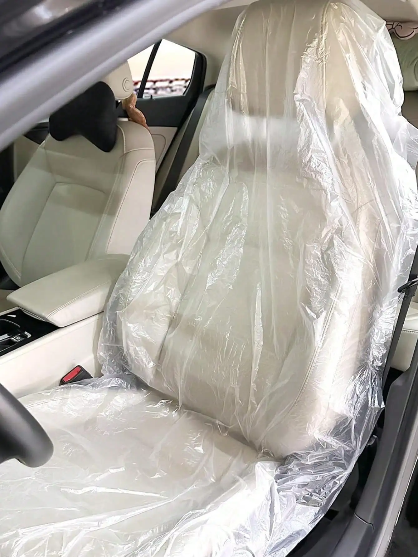 Coprisedili per auto usa e getta da 100 pezzi: un "conveniente scudo" per la protezione multi-scenario, previene macchie di seggiolini auto. - Image 2